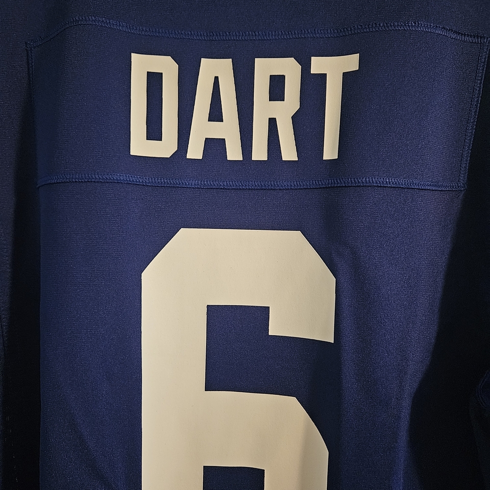 Authentic Men's Medium Nike Nfl Jaxson Dart New York Giants Football Jersey